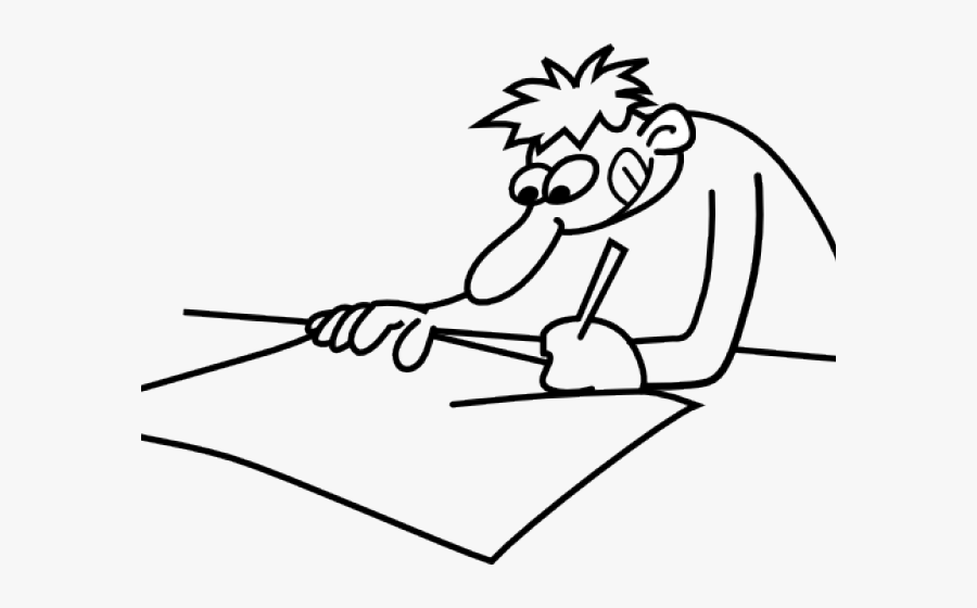 Cartoon Of Someone Drawing, Transparent Clipart