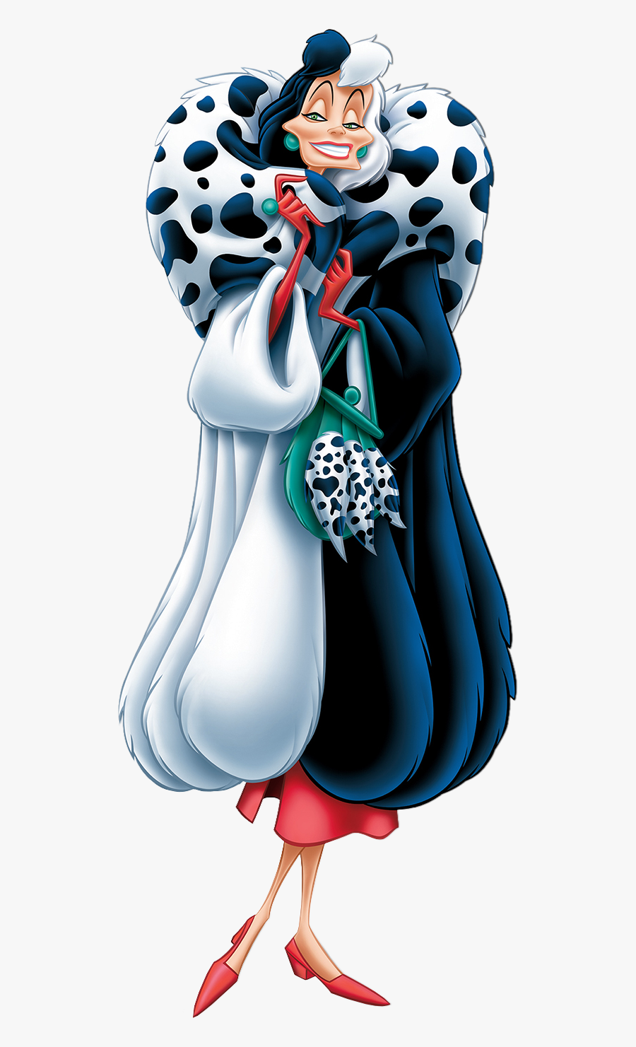 Cruella De Vil 101 Dalmatians Transparent Png Clip - Cruella De Vil Disney Villains, Transparent Clipart
