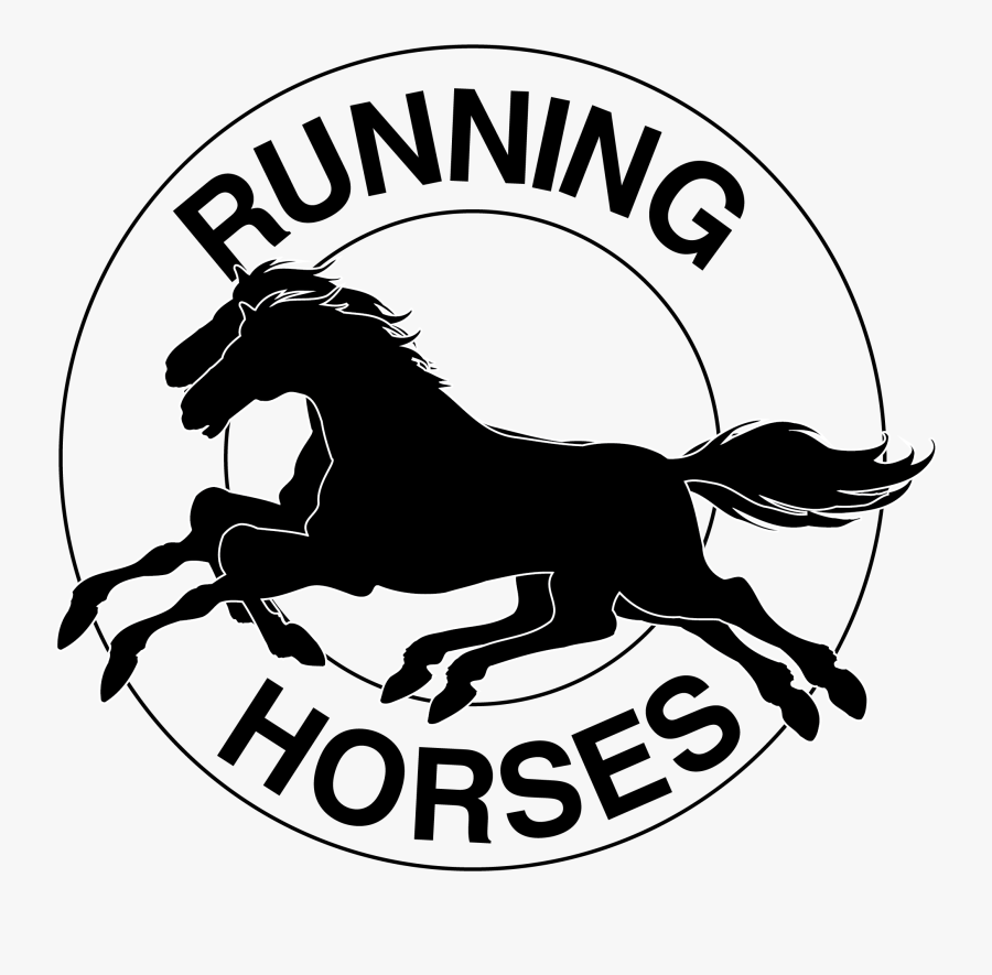 Running Horses Logo Design - Penn State Ice Hockey Logo, Transparent Clipart