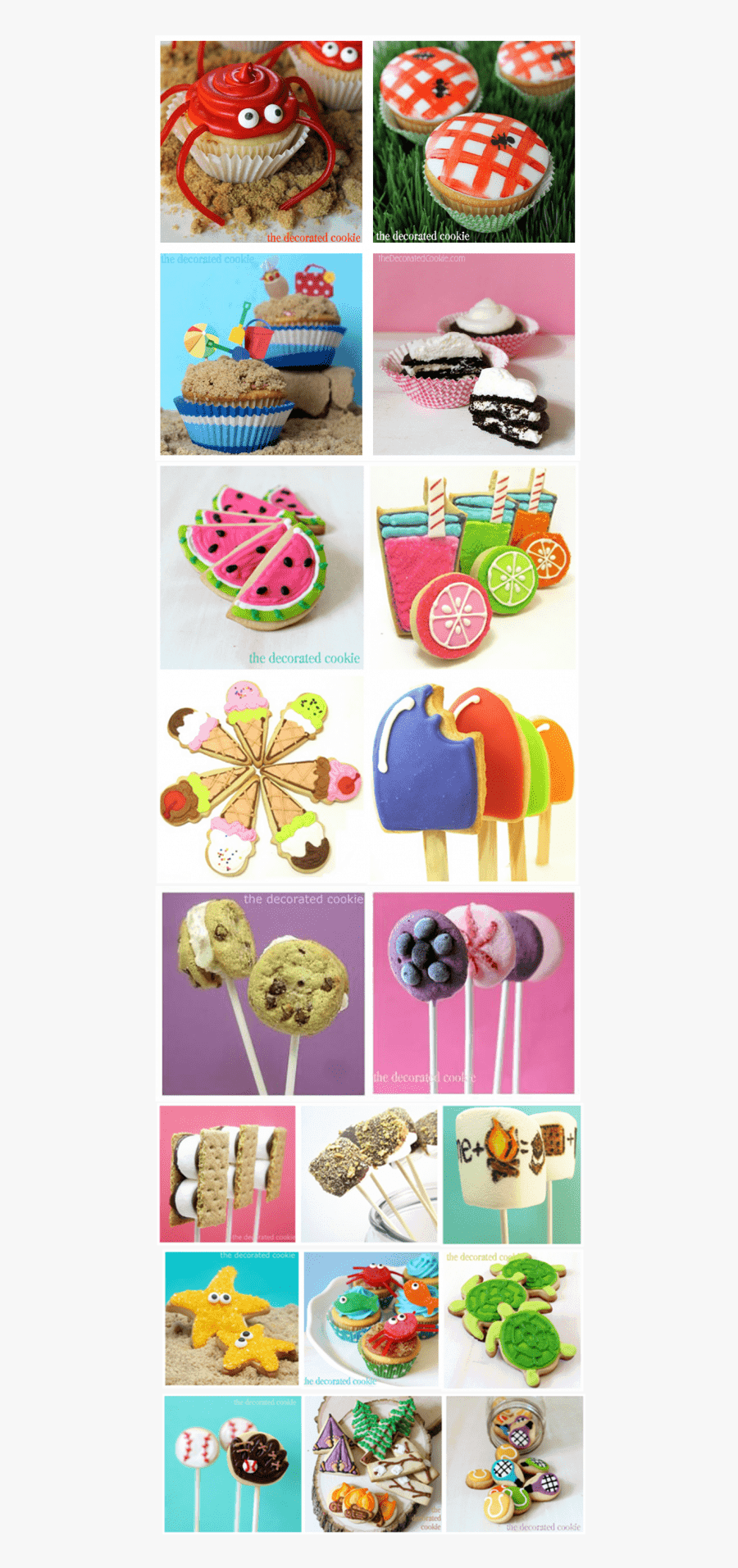 Summer Desserts - Ice Cream Cone Cookies, Transparent Clipart