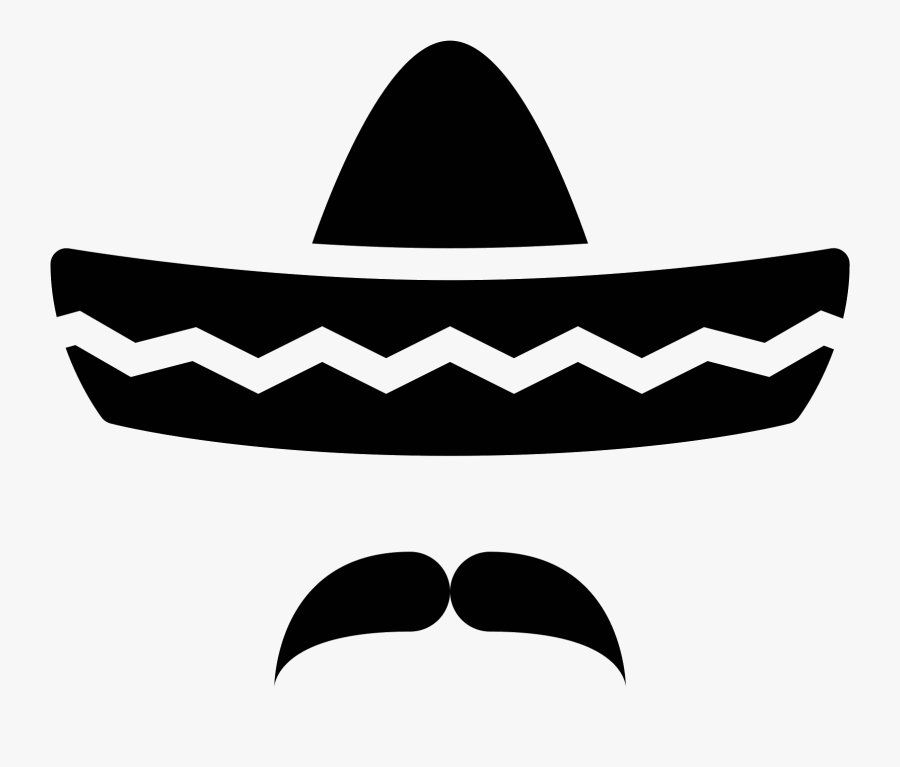 Computer Icons Clip Art Transprent Png Free - Sombrero Black And White, Transparent Clipart