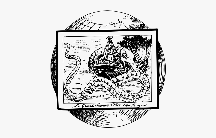 Sea Serpent - Illustration, Transparent Clipart