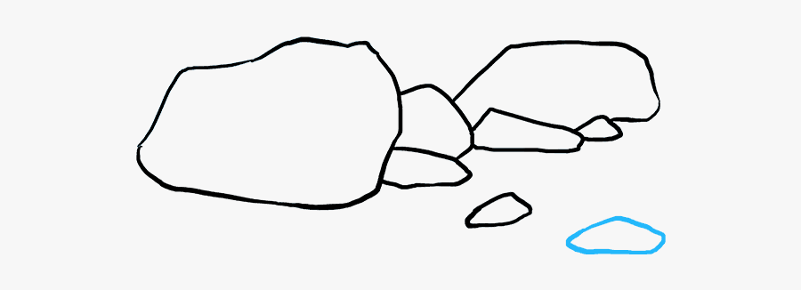 How To Draw Rocks - Rocks Drawing, Transparent Clipart