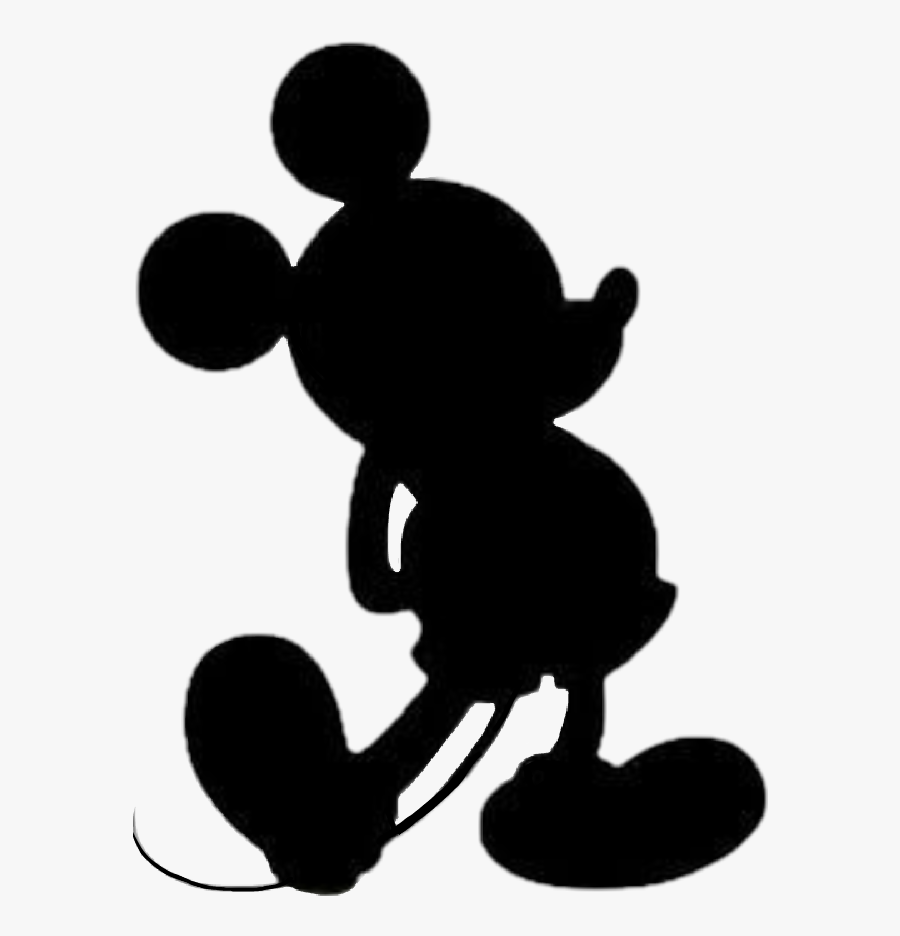 #mickeymouse #disney #mickey #silhouette - Mickey Mouse Disney Silhouette, Transparent Clipart