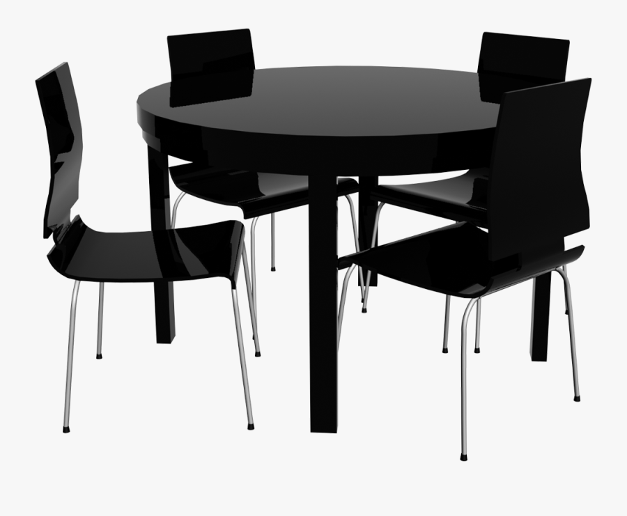 Table And Chairs Png -round Bjursta Table And Chairs - Round Table Chair Png, Transparent Clipart