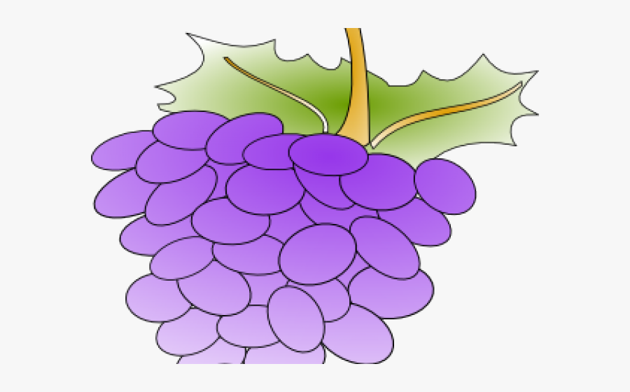 Grapes Clipart Name - Cartoon Grapes, Transparent Clipart