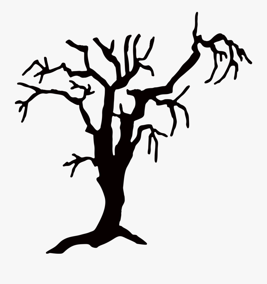 Download Stencil Svg Tree Carta De Halloween Free Transparent Clipart Clipartkey