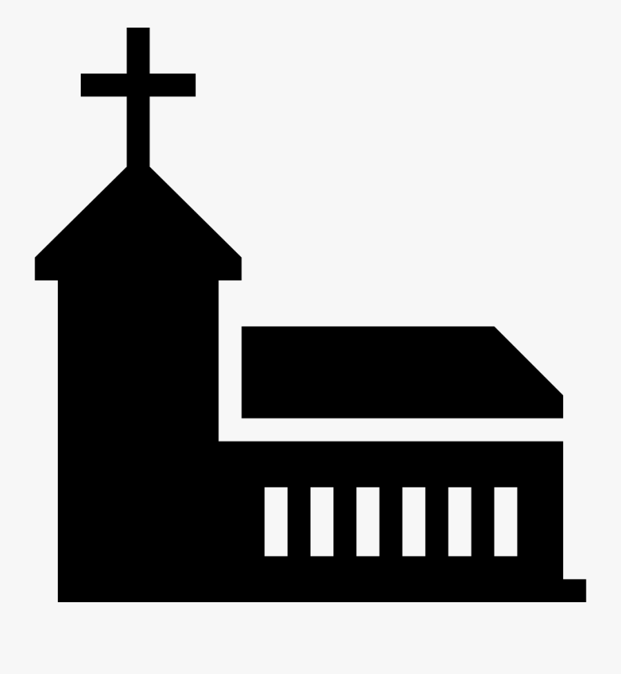 Christian Church Scalable Vector Graphics Computer - Silhouette Of A Christian Church, Transparent Clipart