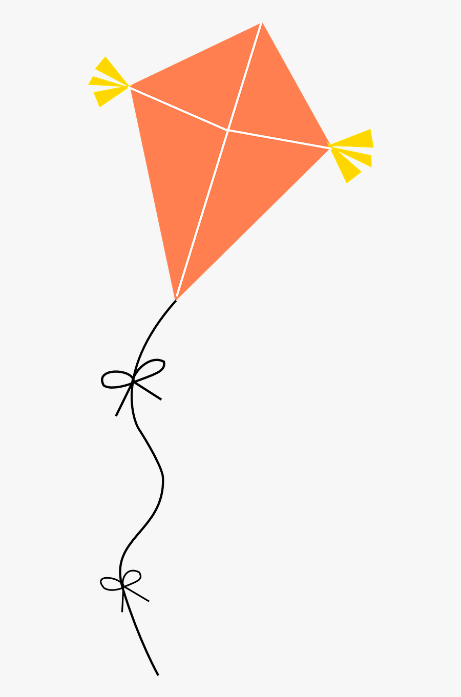 Transparent Flying A Kite Clipart - Pipa Laranja Png, Transparent Clipart