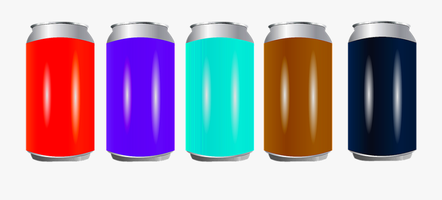Tin, Drink, Cans, Illustration, Graphics - 캔 음료 Png, Transparent Clipart