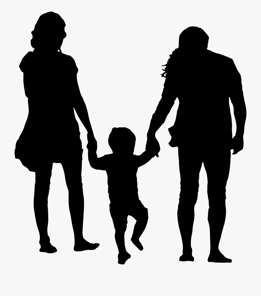 Transparent Father And Son Clipart - Draw A Small Family, Transparent Clipart