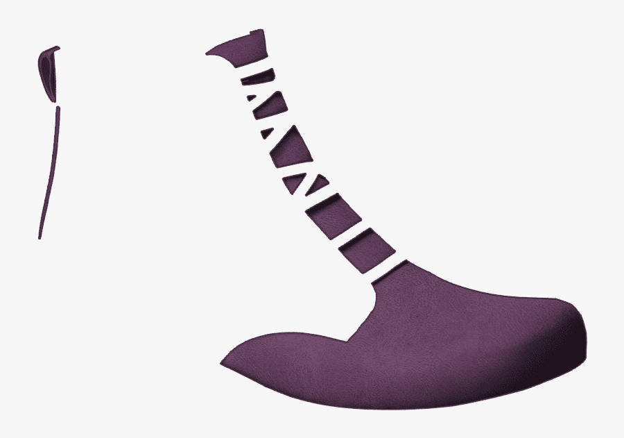 L122 Purple Leather - Sock, Transparent Clipart