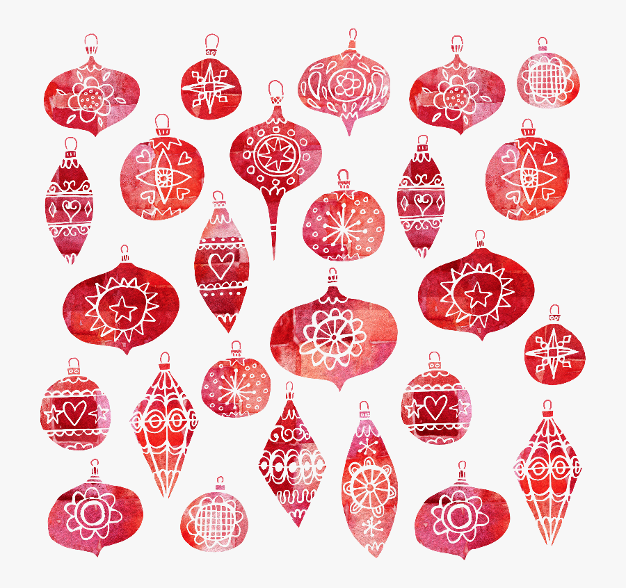 Clip Art Gifts By Nicsquirrell Zippi - Retro Christmas Ornaments Png, Transparent Clipart