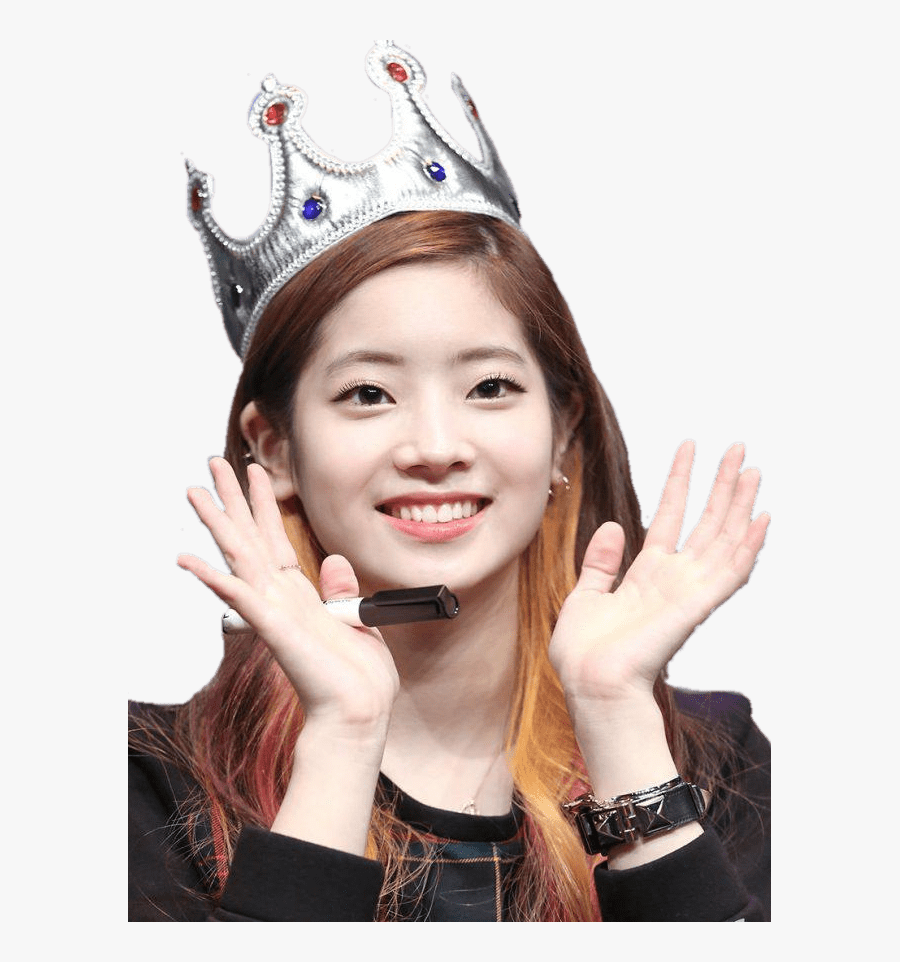 Twice Dahyun Wearing Crown - Twice Crown, Transparent Clipart