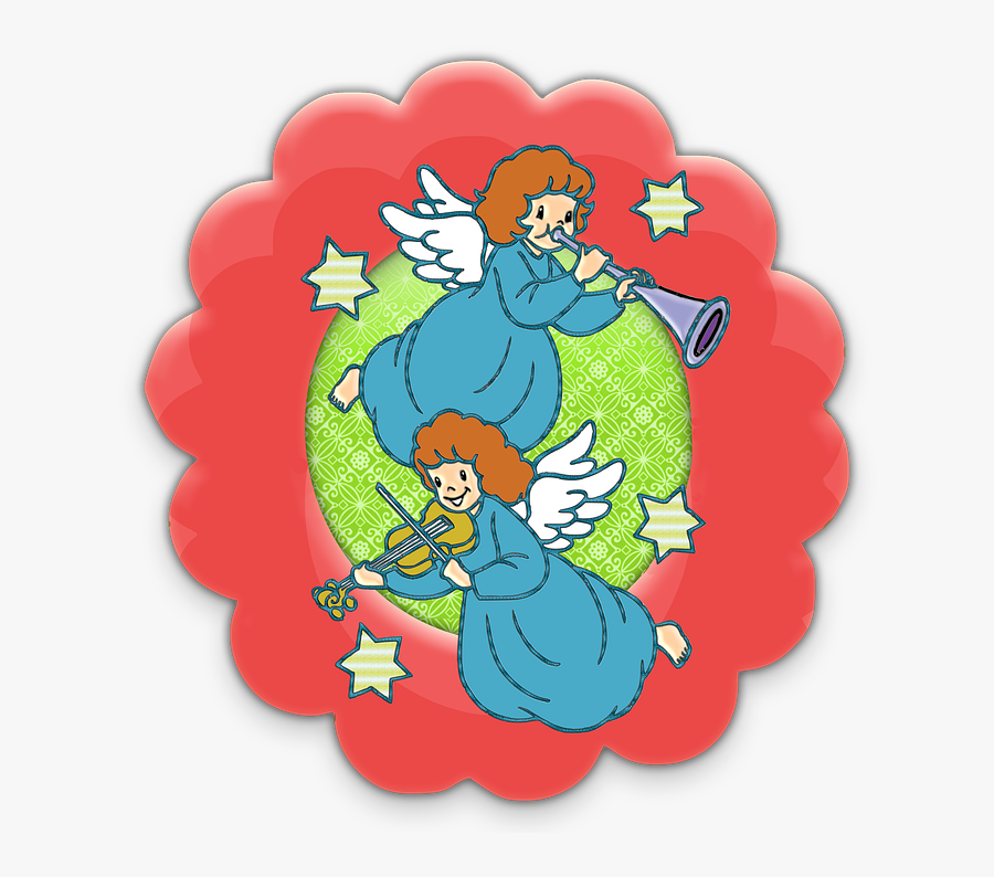 Christmas, Angels, Decoration, Religion, Christianity - Cartoon, Transparent Clipart