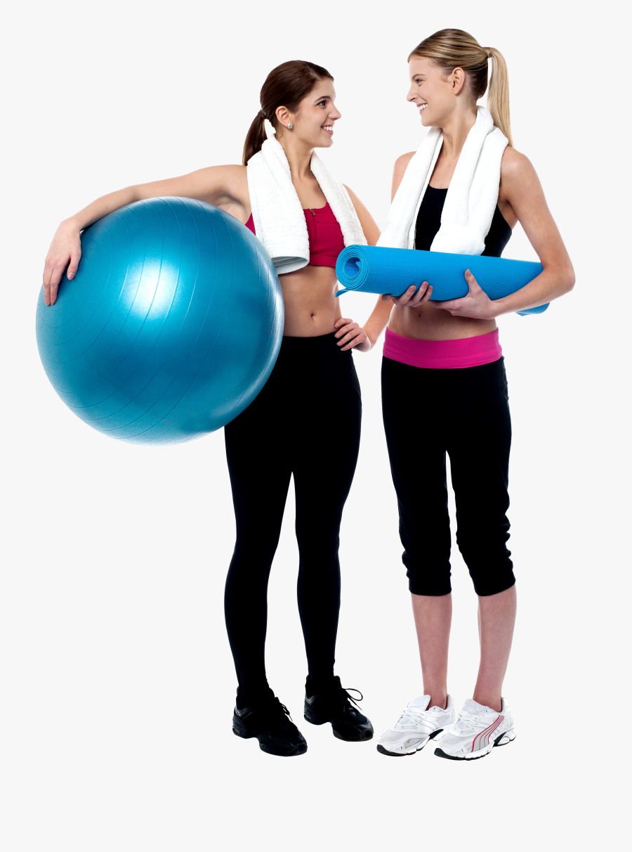 Two Girls At The Gym Clipart , Png Download - Transparent Fitness People Png, Transparent Clipart