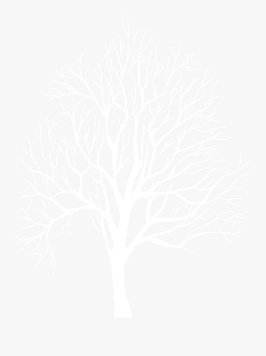 Clipart Tree Winter - Winter Tree Silhouette White, Transparent Clipart