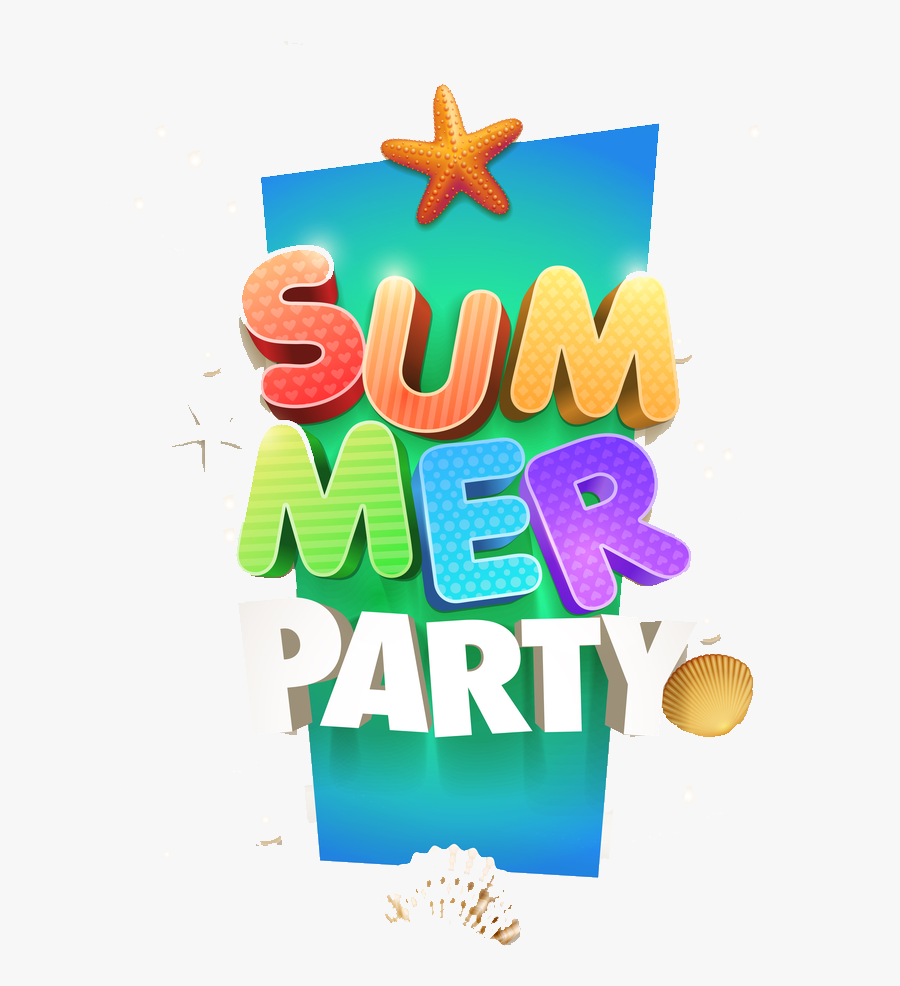 Clipart Summer Party - Starfish, Transparent Clipart