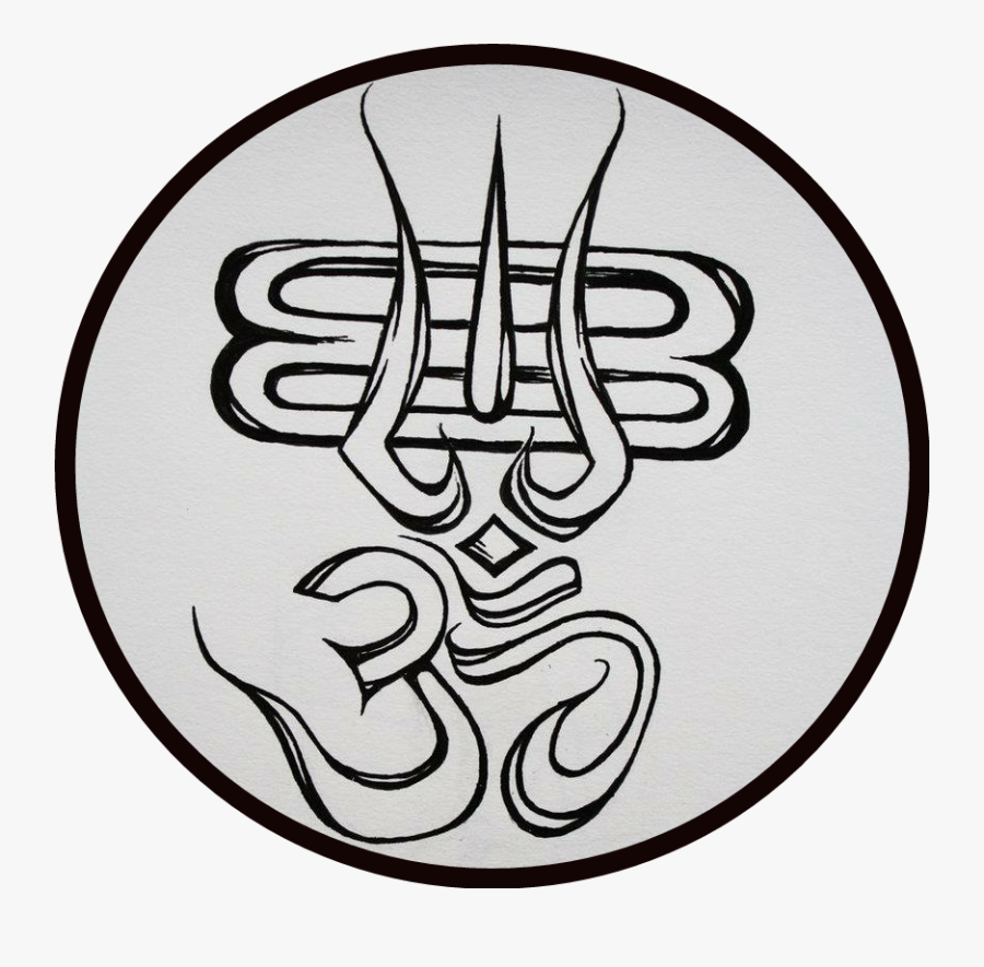 Transparent Hinduism Symbol Png - Om Drawing, Transparent Clipart