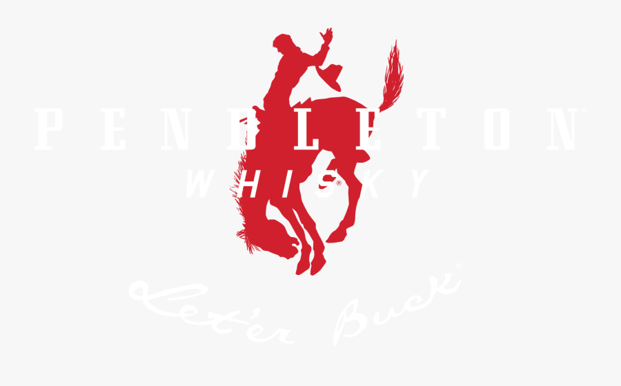 Pendleton Round Up Silhouette - Vector Pendleton Whiskey Logo, Transparent Clipart