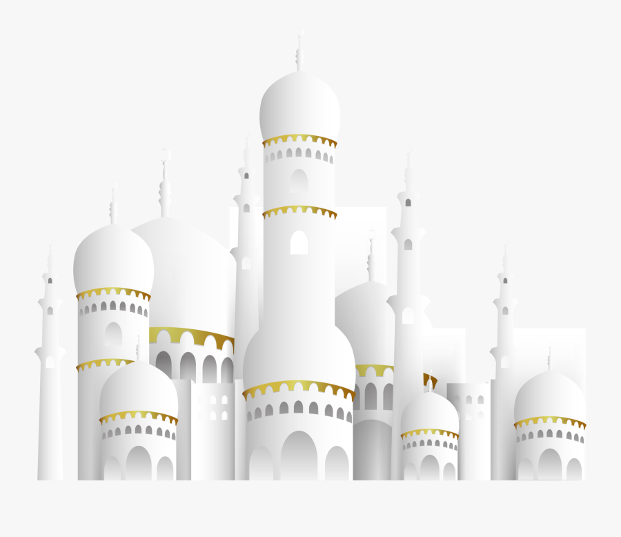 Mubarak Ramadan Islamic Eid Church Al-fitr White Clipart - Eid Mubarak Picsart Background, Transparent Clipart