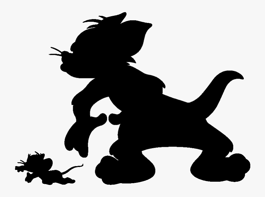 Tom Cat Tom And Jerry Silhouette Stencil - Tom And Jerry Silhouette