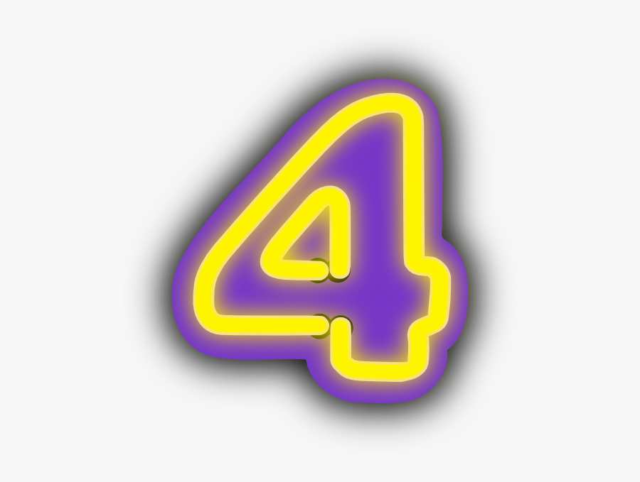 Number Four Hi, Transparent Clipart