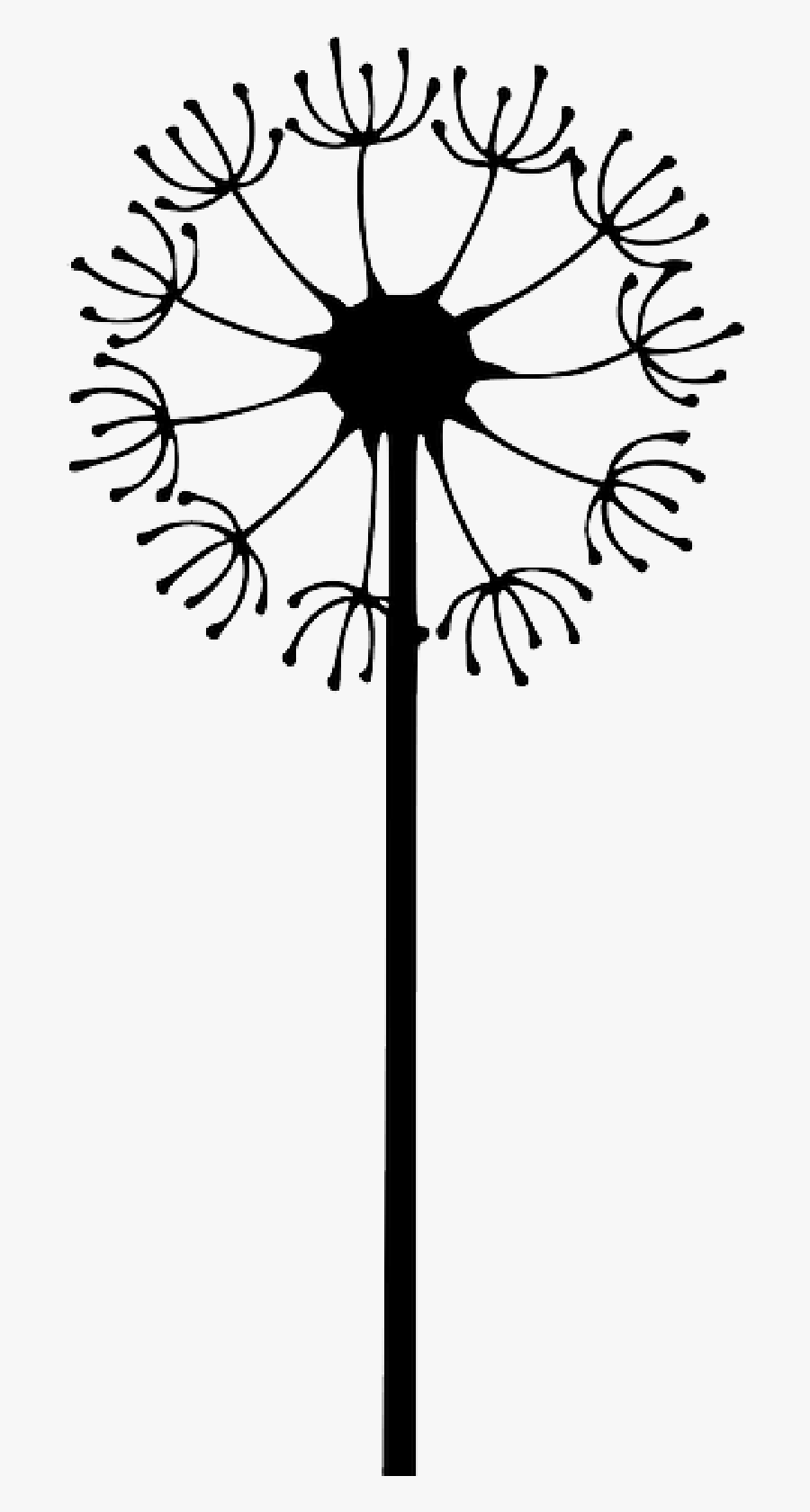 Dandelion Clipart Drawn, Transparent Clipart