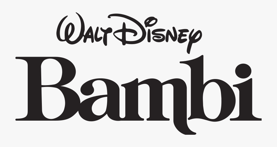 File Bambi Logo Black Svg Wikimedia Commons Simple Walt Disney Bambi Logo Free Transparent Clipart Clipartkey