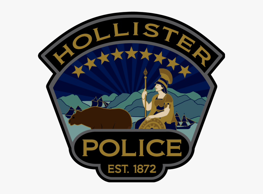 Hollister Police Patch - Hollister Police Department Patch, Transparent Clipart