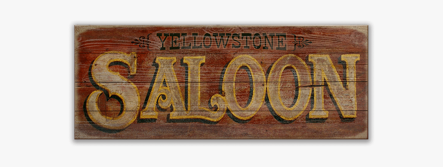 Clip Art Old West Saloon Sign - Old Western Saloon Signs, Transparent Clipart