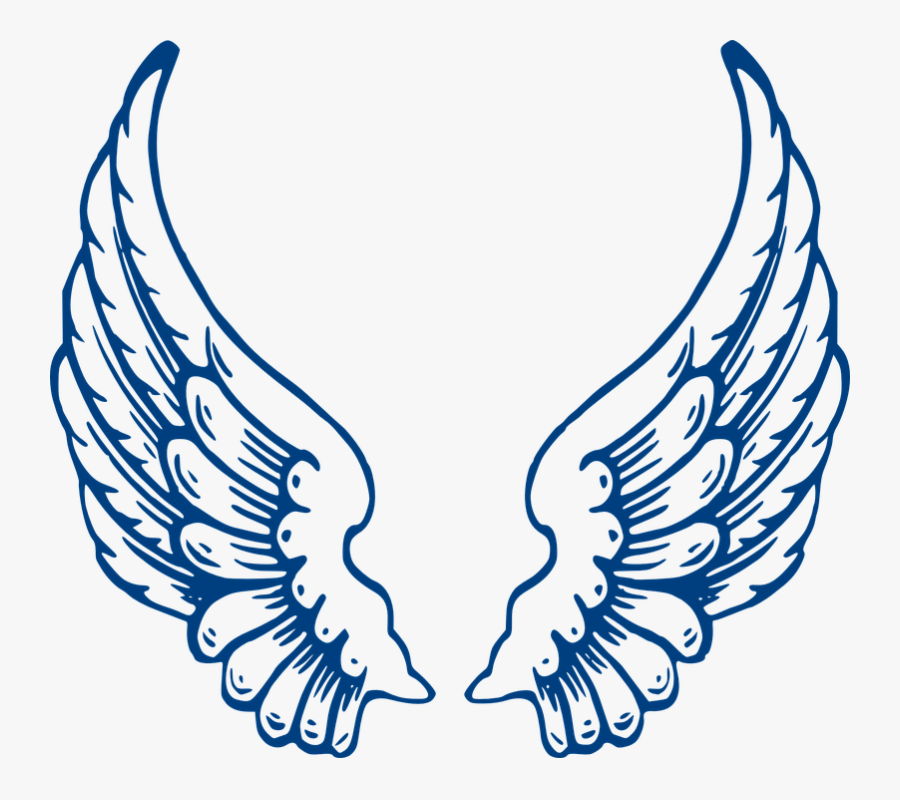 Christmas Angel Clipart 26, Buy Clip Art - Angel Wings Blue, Transparent Clipart