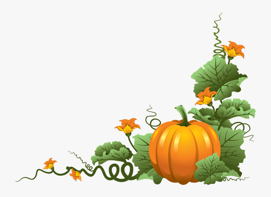 Pumpkin Vine Clipart Png Transparent Png , Png Download - Fall Leaves