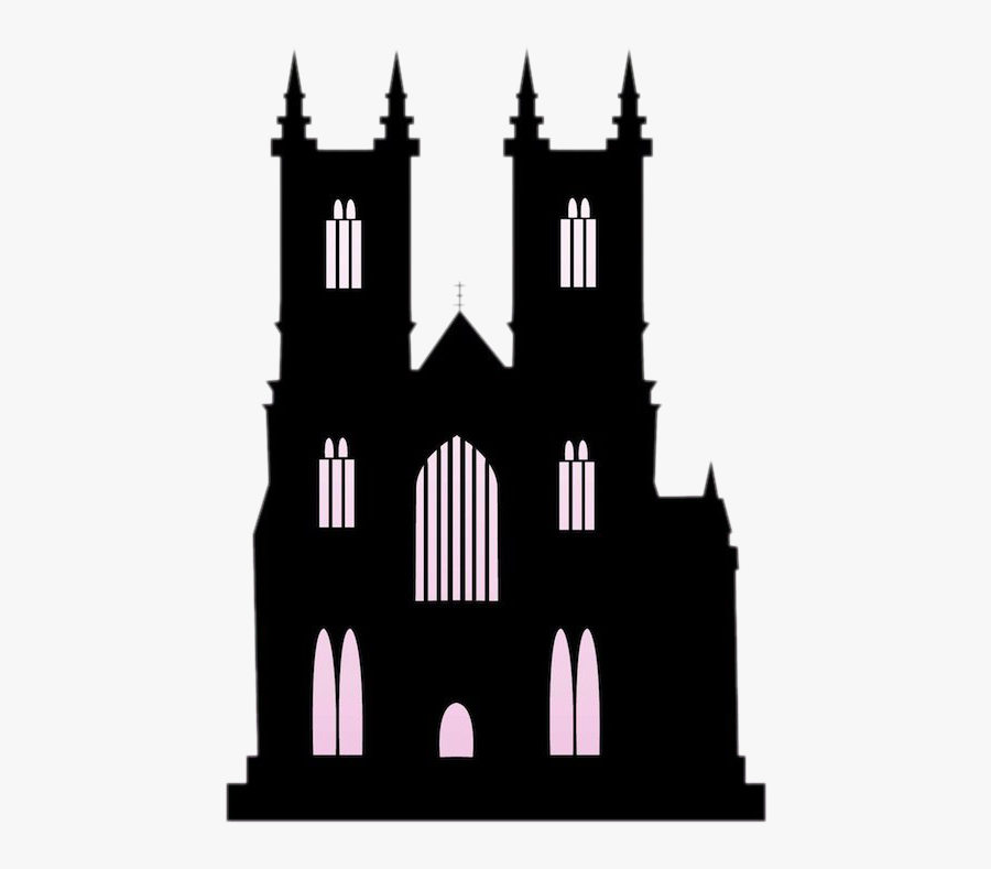 Church Silhouette Building Clip Art - Transparent Black Castle, Transparent Clipart