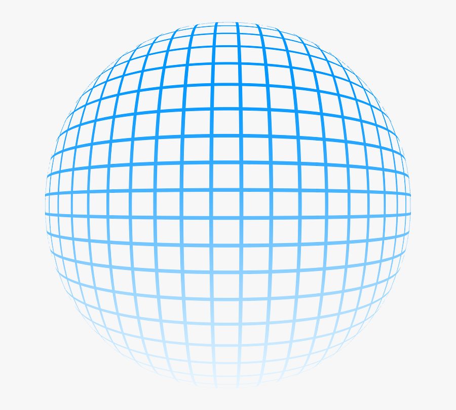 Transparent Grid Globe Png - Square Grid On Sphere, Transparent Clipart