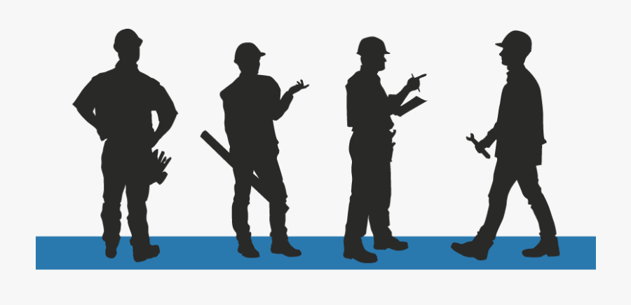 Lone Workers - Workers Silhouette Png, Transparent Clipart