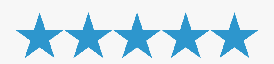 Clipart Blue Stars In A Row - 2 5 Stars Png, Transparent Clipart
