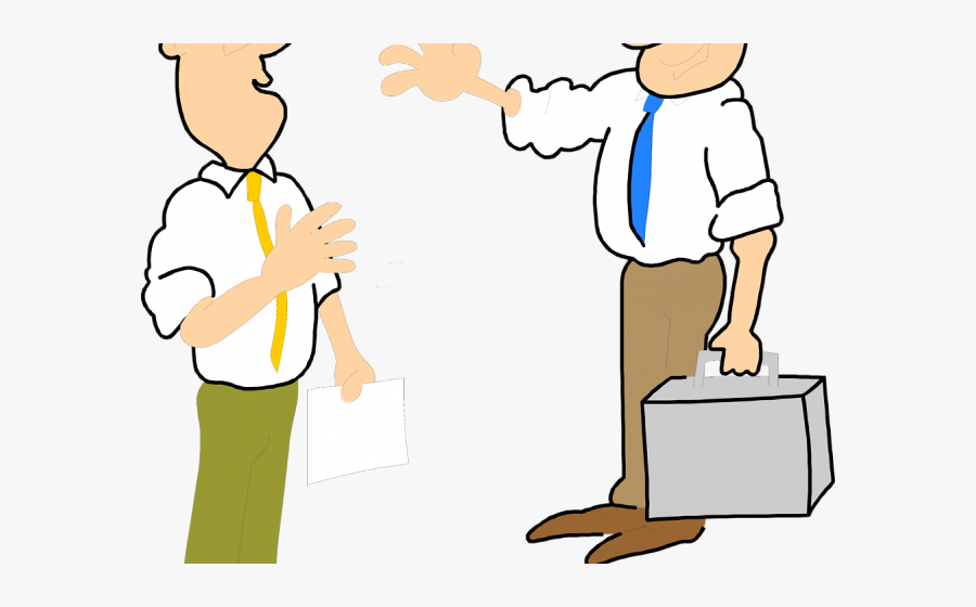 Two People Talking Clipart - People Waving To Each Other Clipart, Transparent Clipart