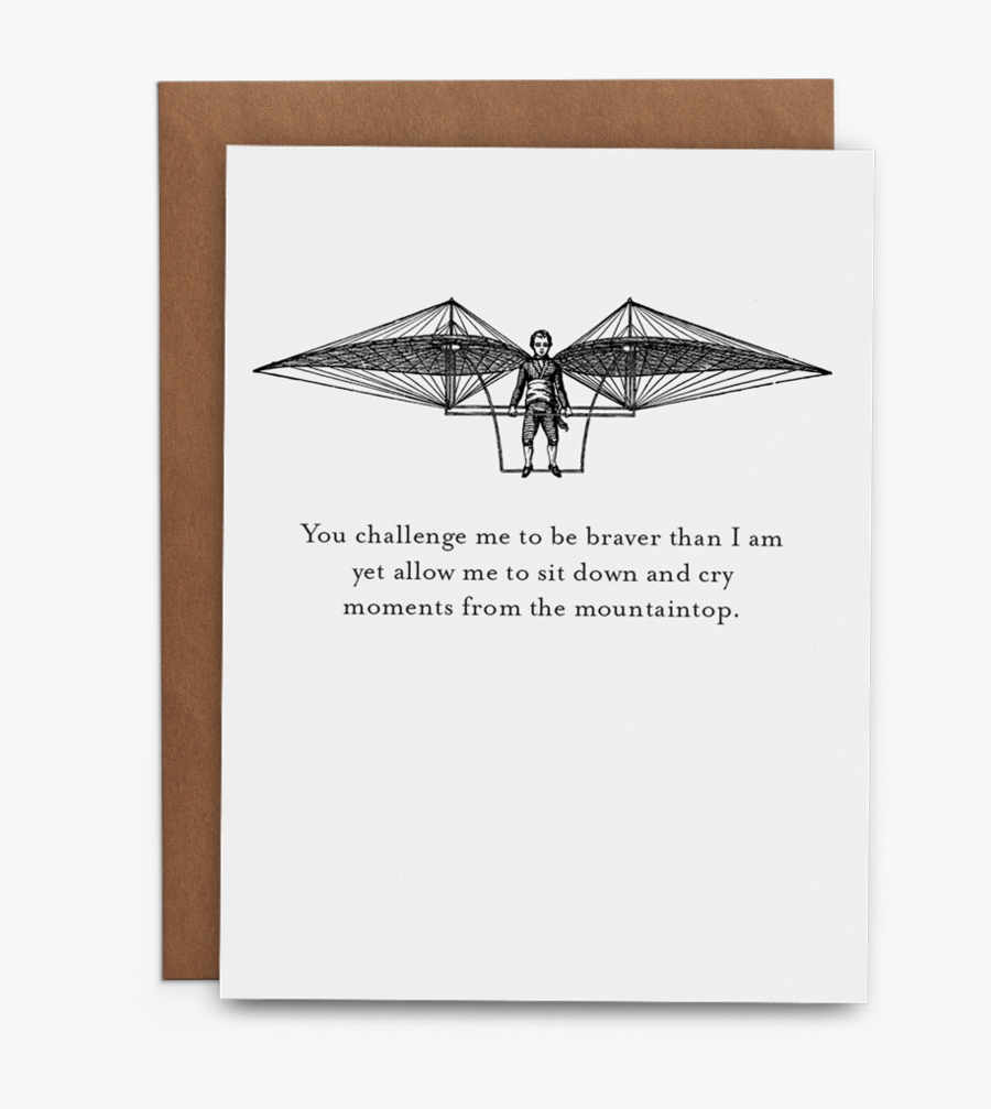 You Challenge Me To Be Braver Than I Am - Envelope, Transparent Clipart