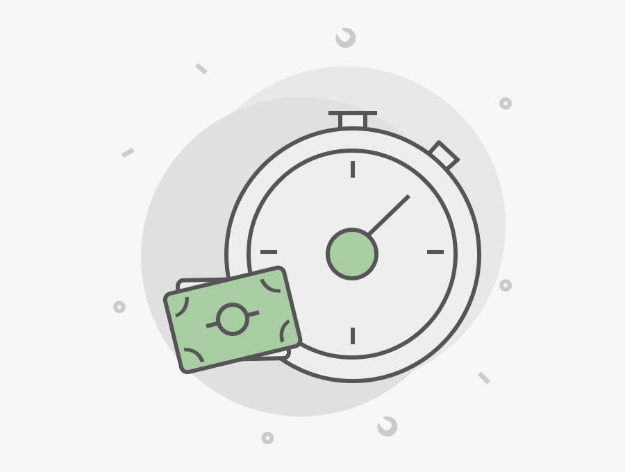 Time Is Money - Circle, Transparent Clipart