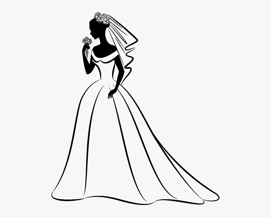 Bride Wedding Clip Art - Wedding Dress Clipart, Transparent Clipart