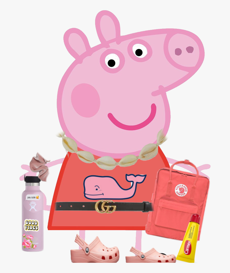 Turning Peppa Into A - Peppa As A Vsco Girl, Transparent Clipart