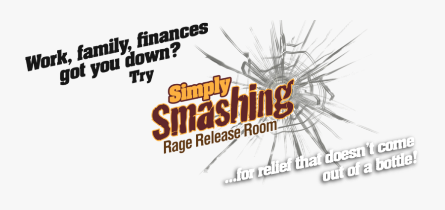 Smash Anger Room Logo, Transparent Clipart