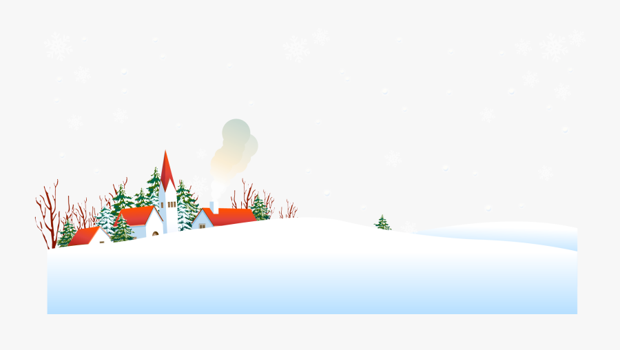 Clip Art Christmas Night Background - Snow, Transparent Clipart