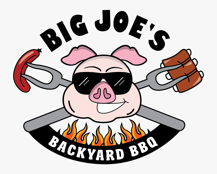 Joe"s Bybbq Logo With Rib-01 - Big Joe's Backyard Bbq, Transparent Clipart