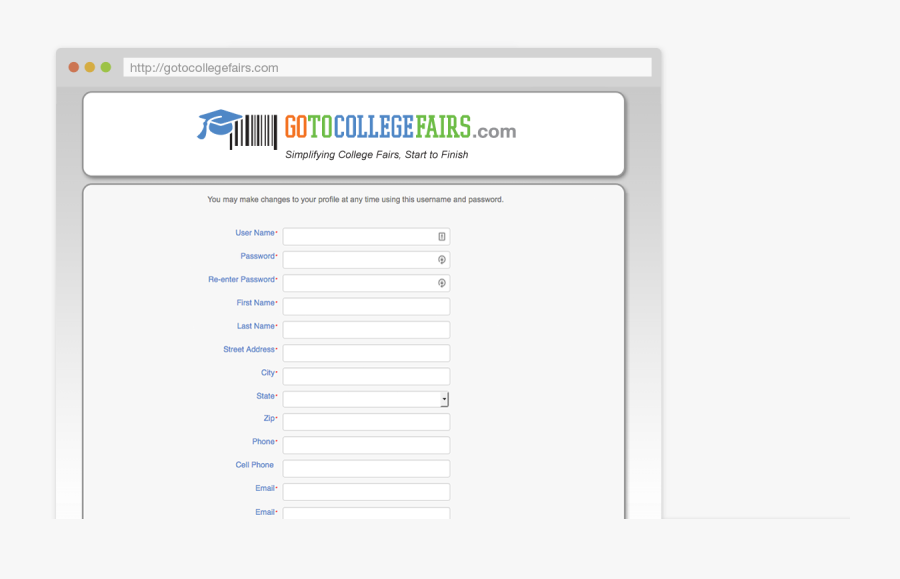 Student Registration Form For Mobile App, Transparent Clipart