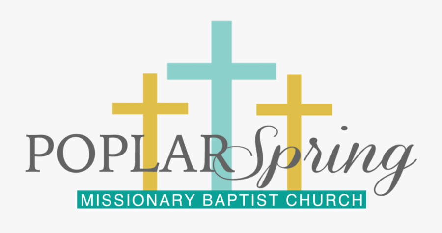 Poplar Spring Baptist Church - Cross, Transparent Clipart