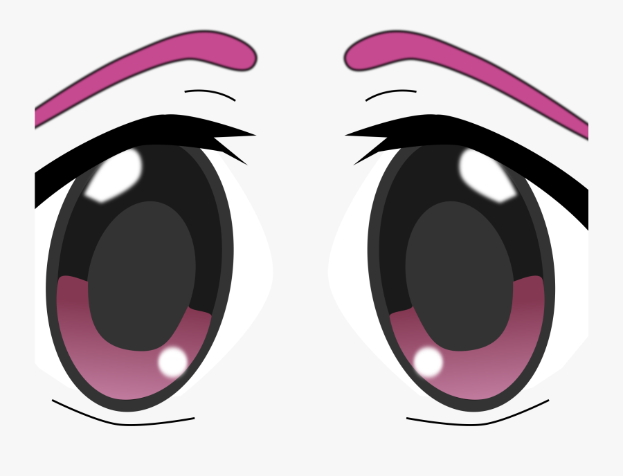 Eye Clip Big - Big Anime Eyes Transparent, Transparent Clipart