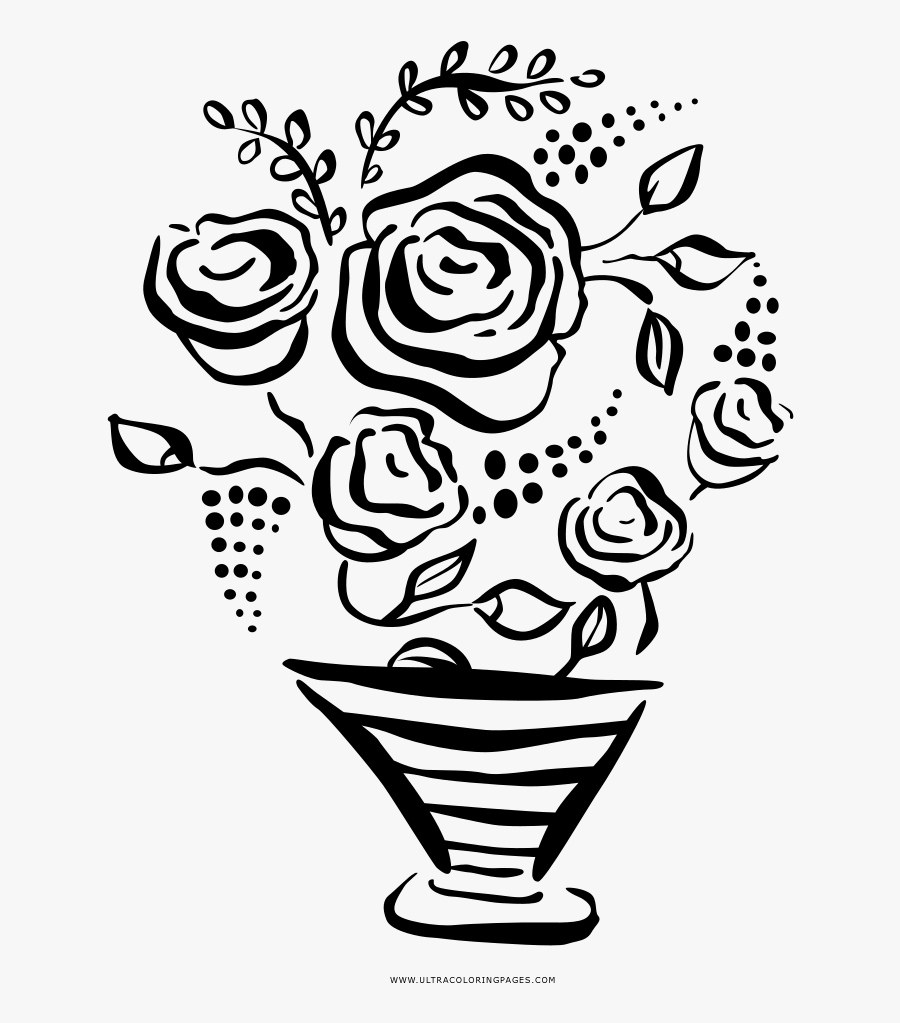 Bouquet Coloring Page - Soy Ice Cream , Free Transparent Clipart