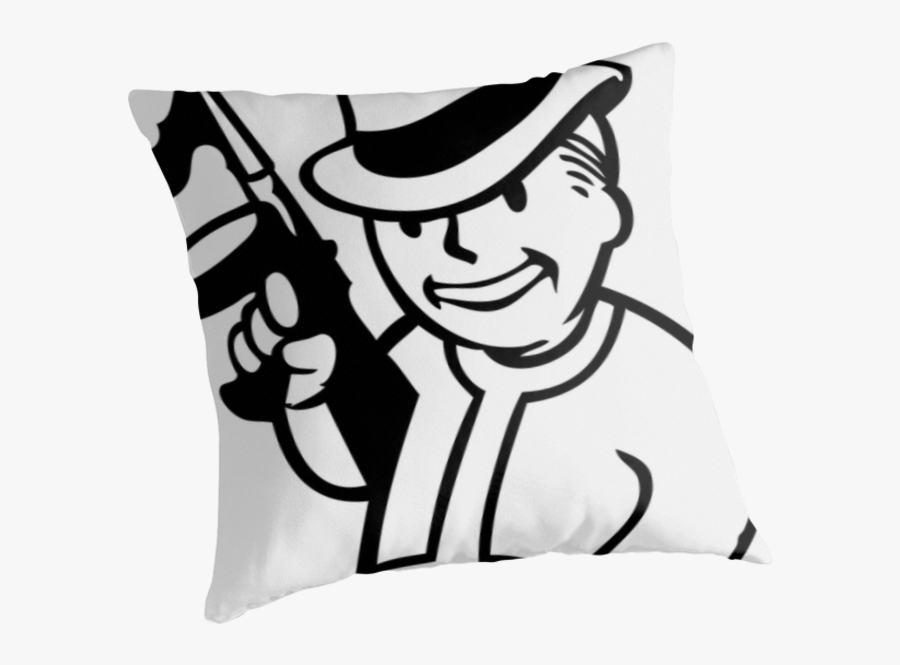 Old Fashioned Gangster Throw Pillows By Maestro Hazer - Fallout New Vegas, Transparent Clipart
